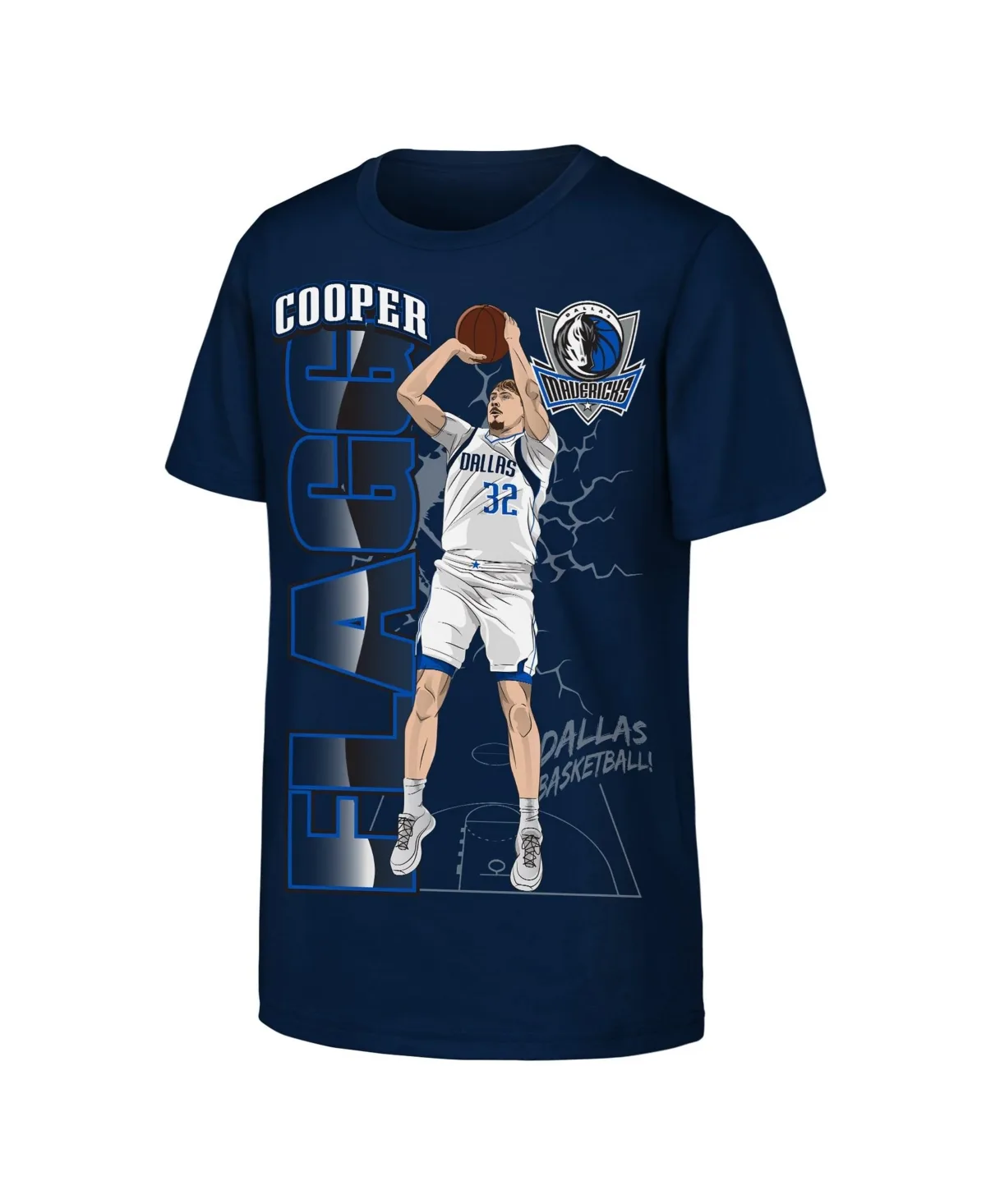 Dallas Mavericks Cooper Flagg Screen-Print T-Shirt by Outerstuff