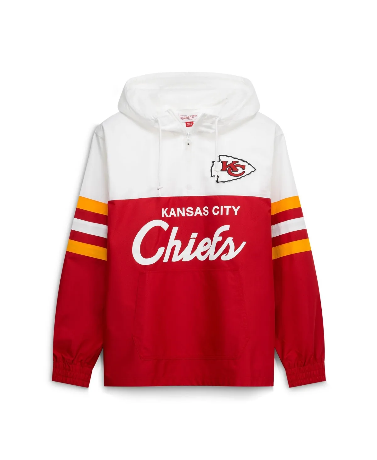Kansas City Chiefs Head Coach Anorak Quarter-Zip Windbreaker Jacket