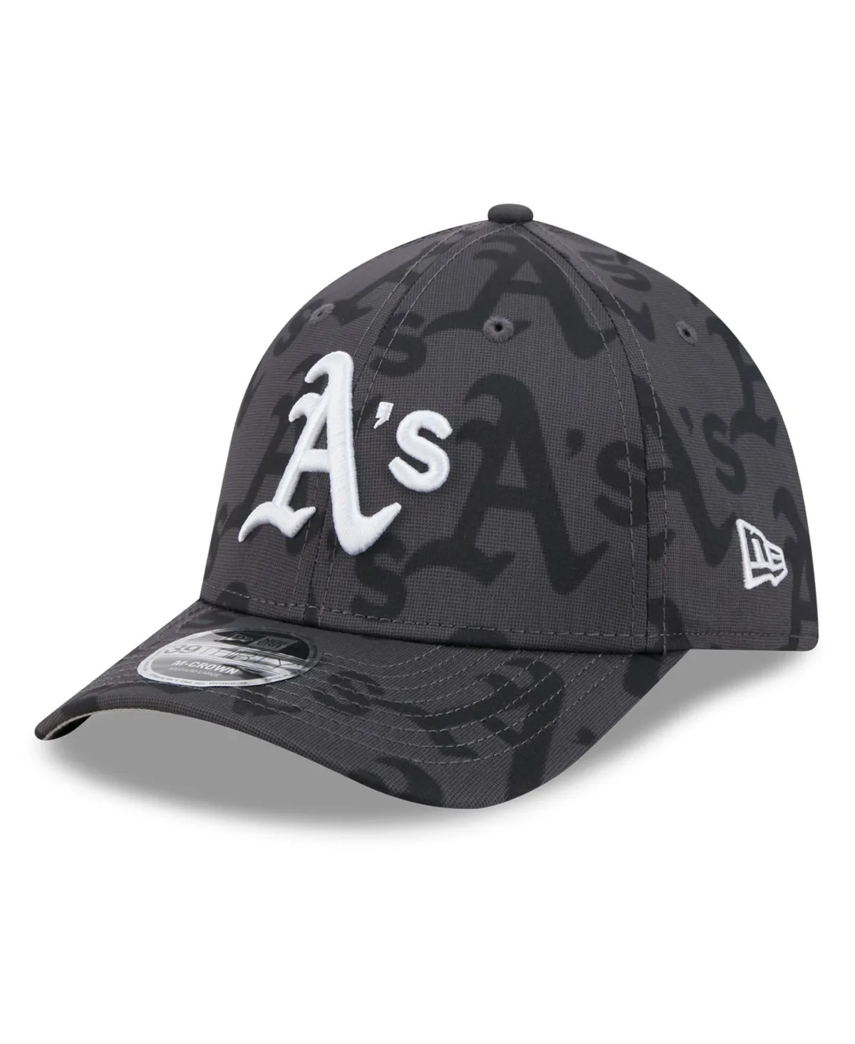 Oakland Athletics Halftone 39THIRTY Stretch Fit Baseball Cap by New Era
