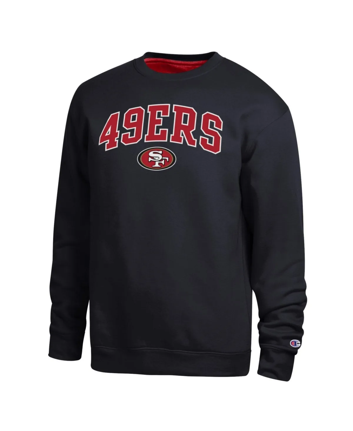 San Francisco 49ers Contrast-Lined Crewneck Sweatshirt by Champion