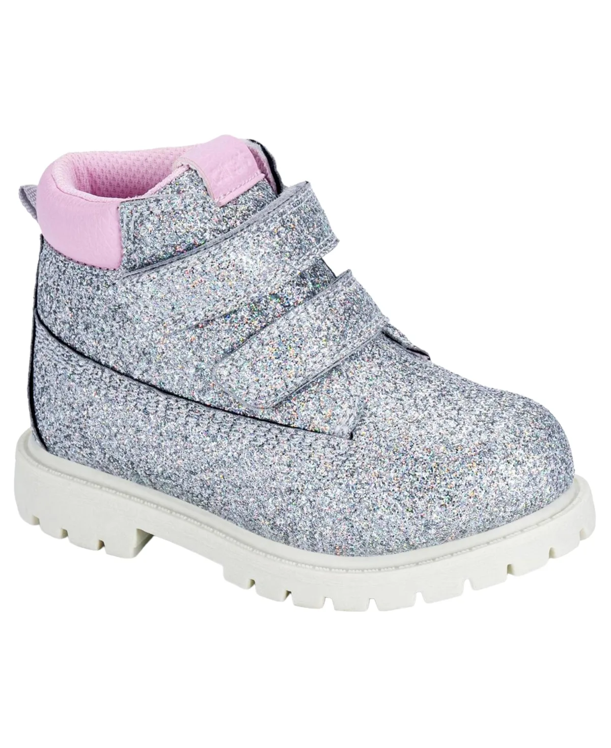 Cass Round-Toe Glittery Lug-Sole Boots by Carter's