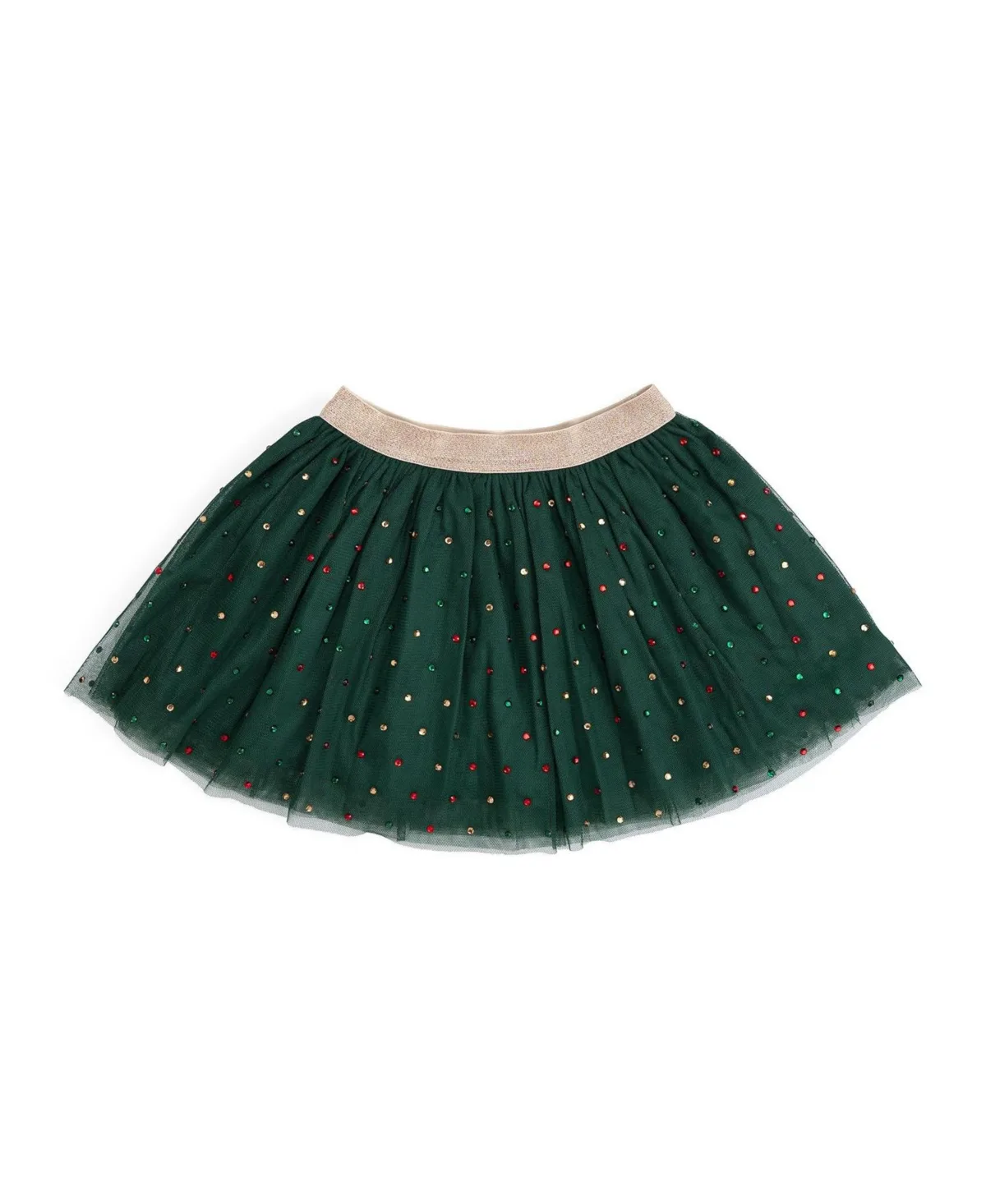 Rhinestone Christmas Tutu Skirt by Sweet Wink
