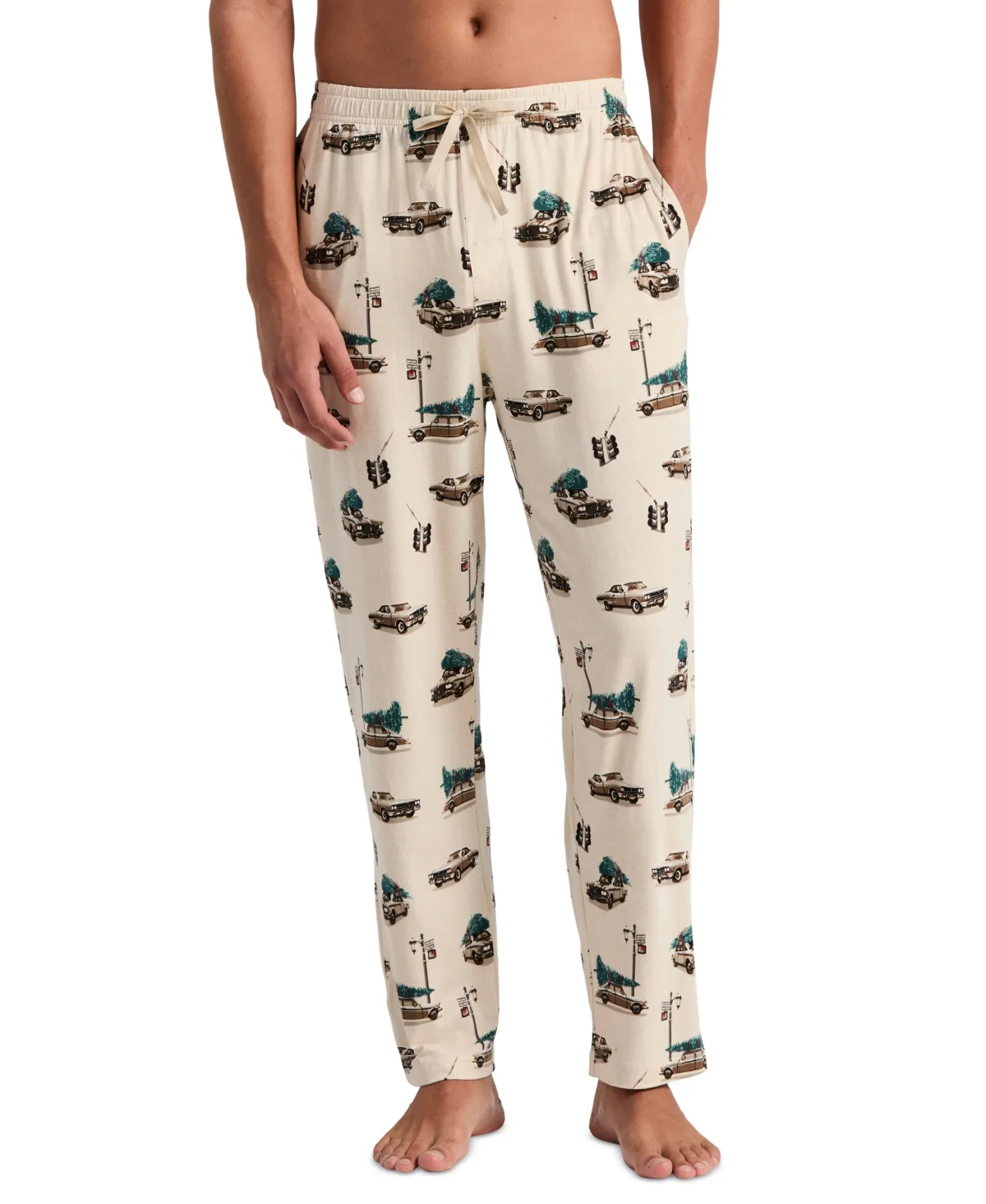 Deluxe Touch Snow Day Print Pajama Pants by Perry Ellis
