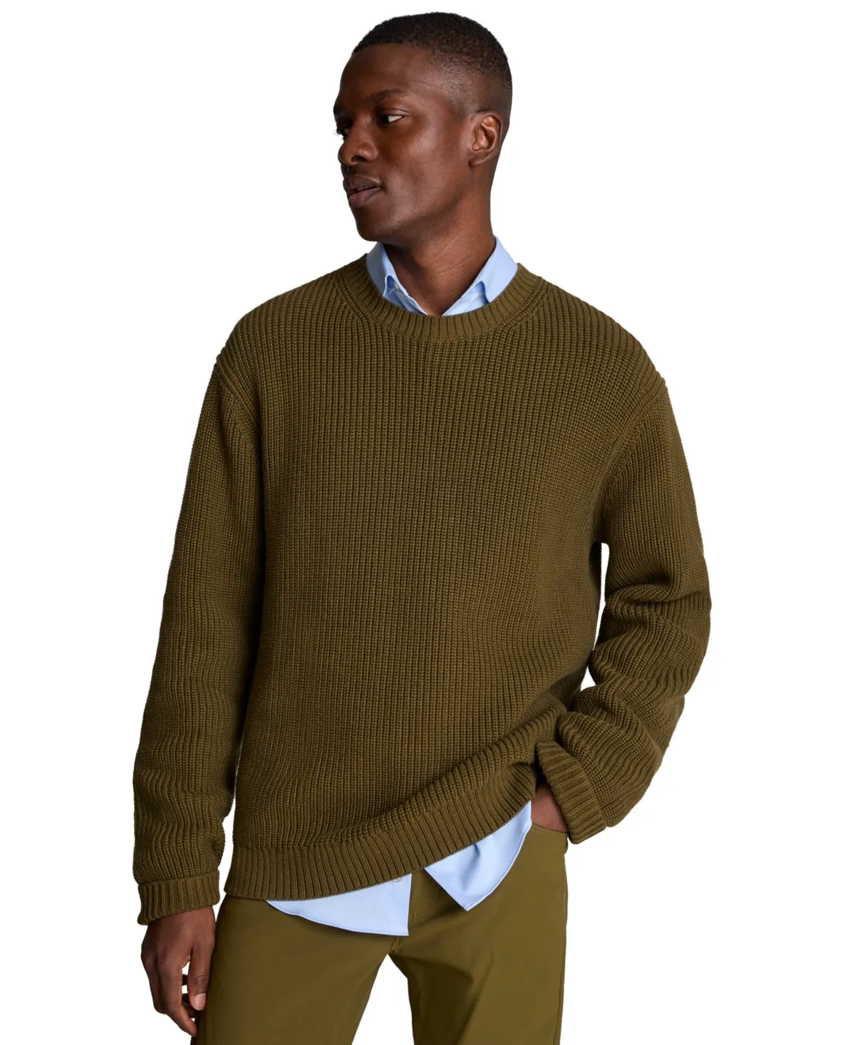 Chunky Oversized Crewneck Sweater