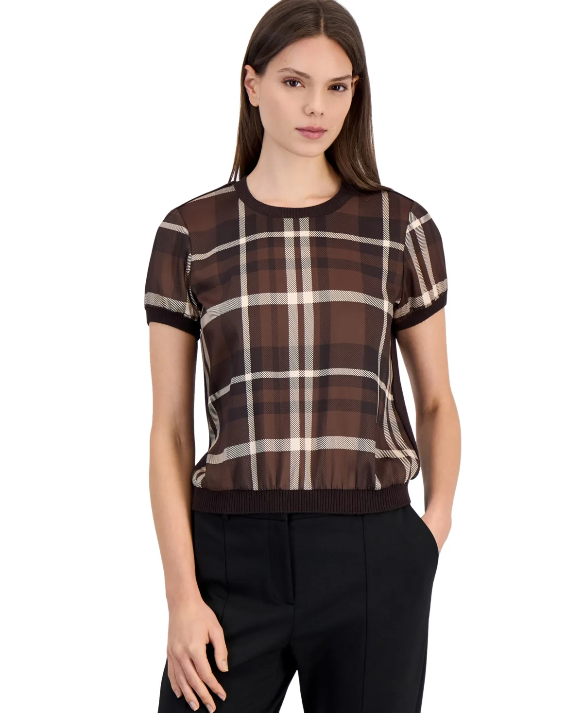 Lightweight Crewneck Pullover Sweater by Tahari