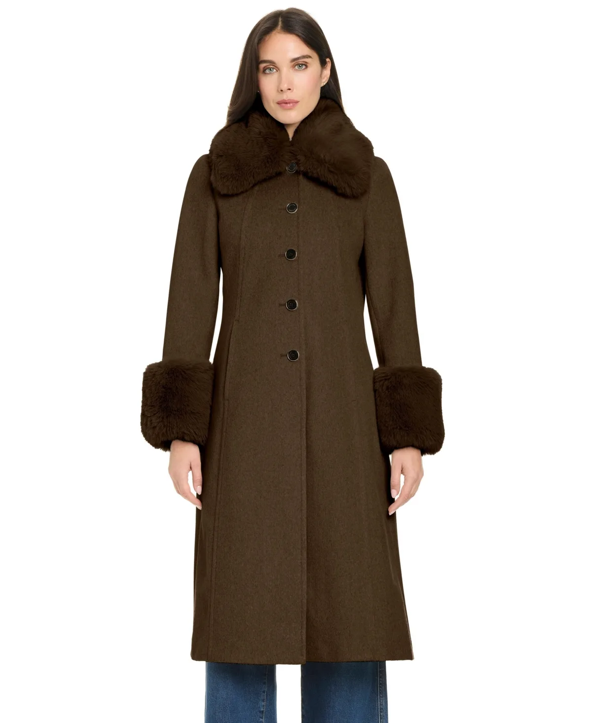 Single-Breasted Maxi Coat by Vince Camuto