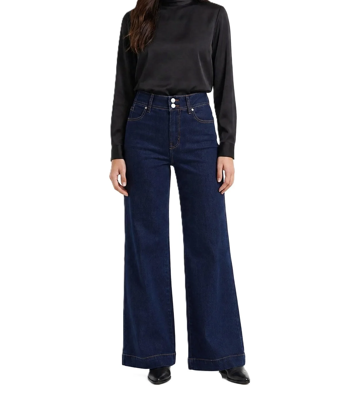 Wide Leg Denim Pant by Jason Wu
