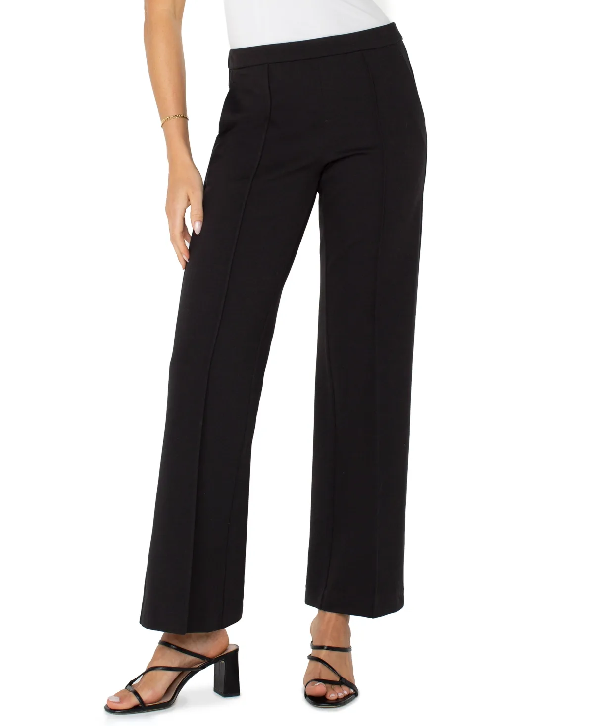 Pull-On Wide-Leg Pants