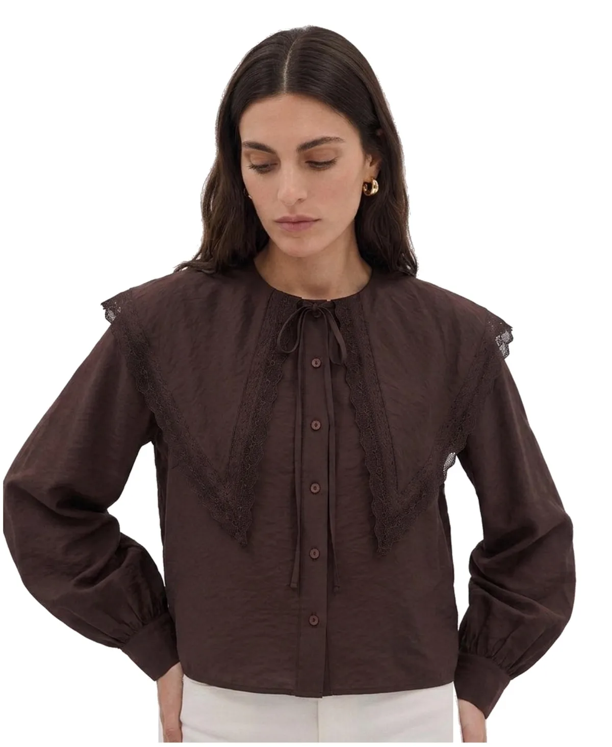 Flowy Shirt with Peter Pan Collar by Joie