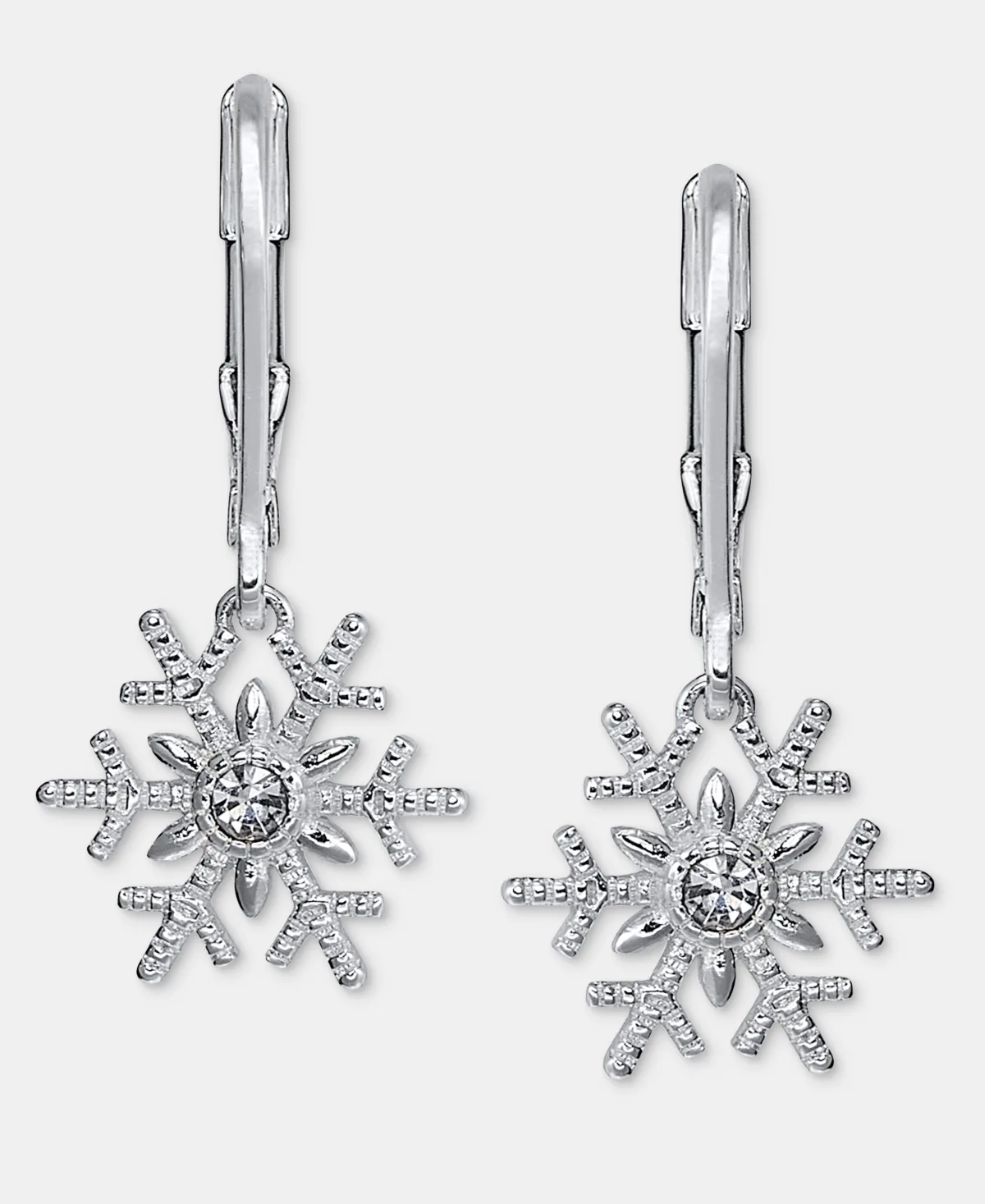 Snowflake Drop Earrings by Anne Klein
