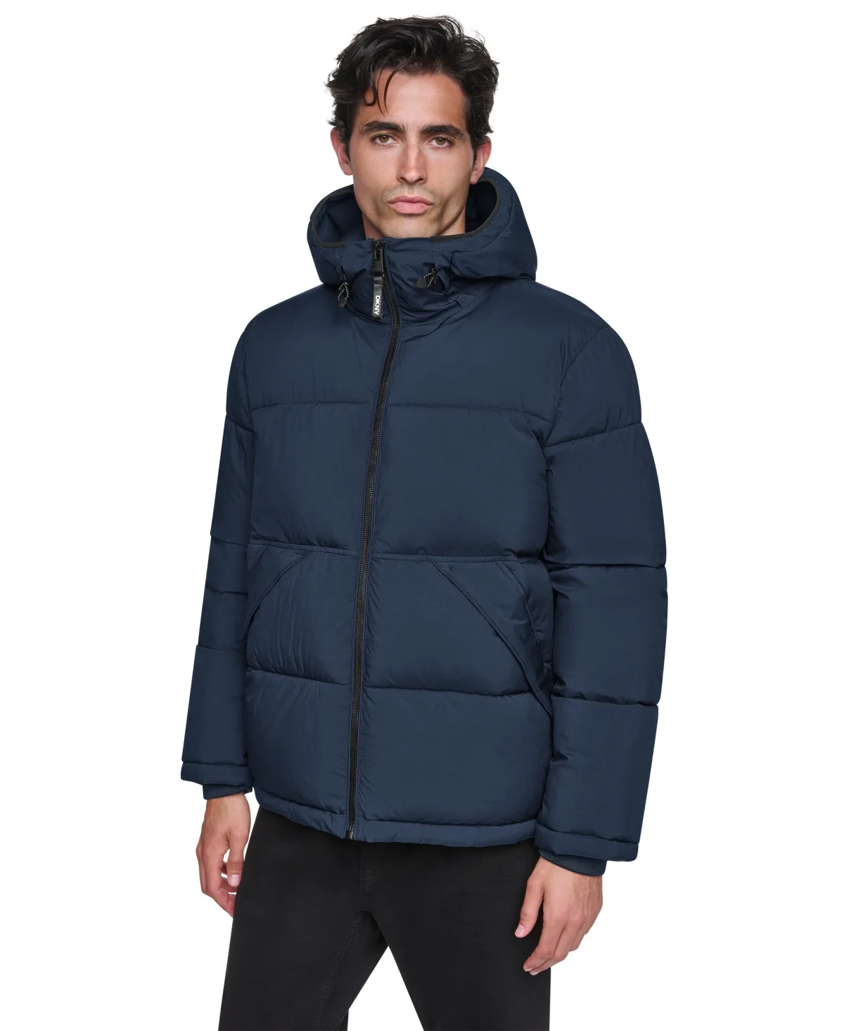 Stretch Heavyweight Hooded Classic-Fit Puffer Jacket