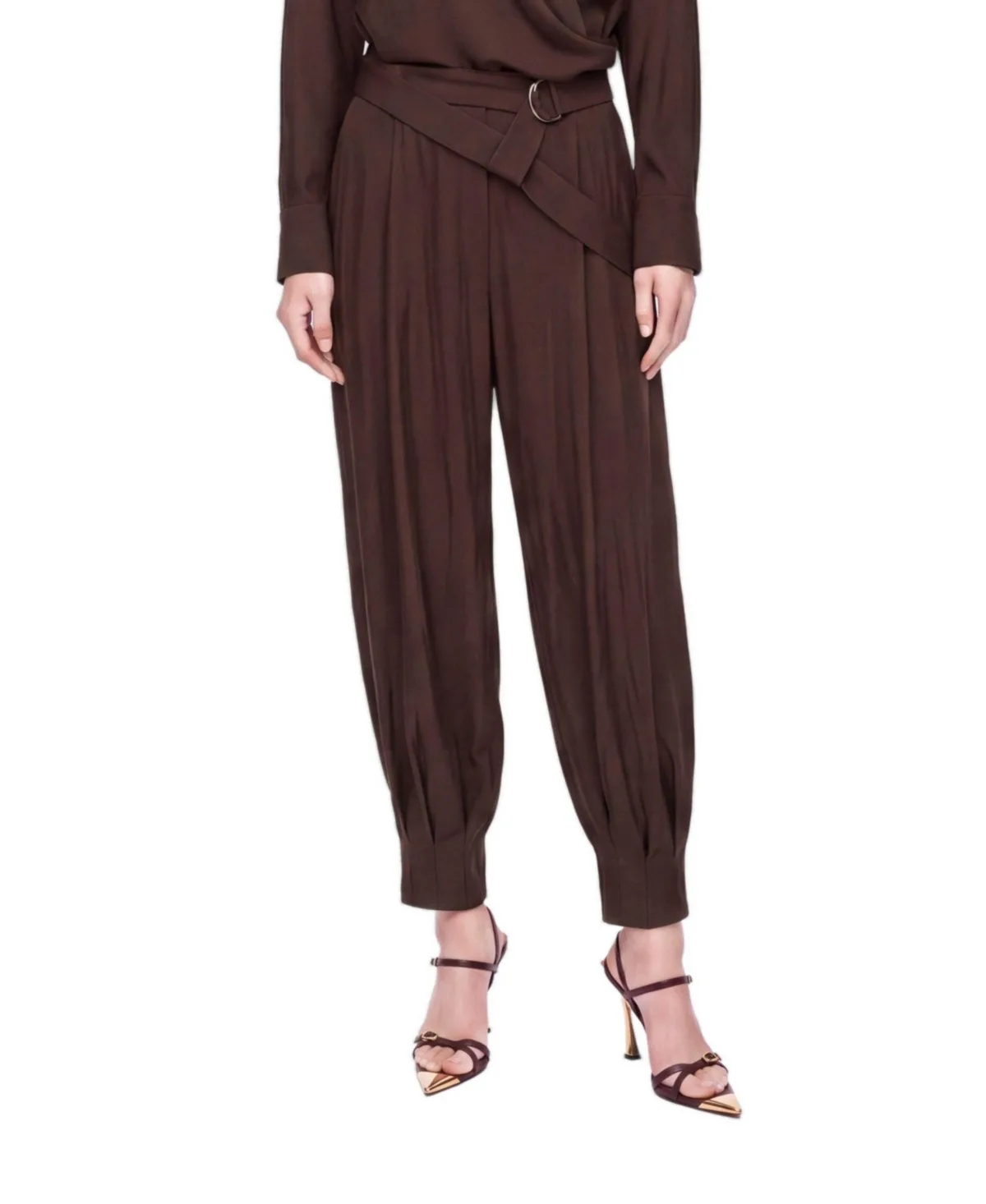 Belted Harem Trousers by Nocturne