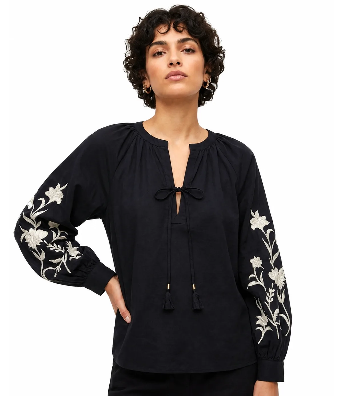 Long Sleeve Popover Top by Joie
