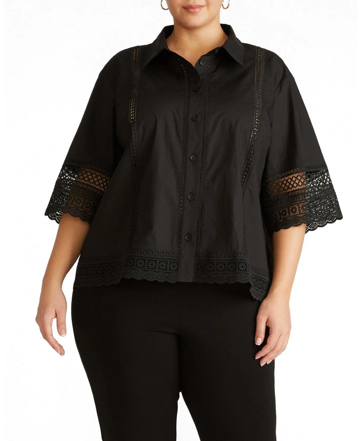 Dora Cotton Poplin Blouse by Universal Standard