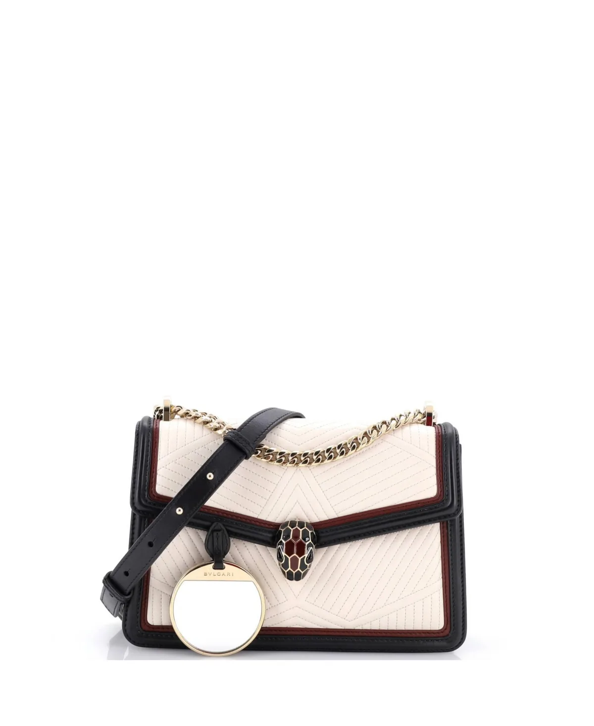 Pre-Owned Bvlgari Small Serpenti Forever Shoulder Bag Quilted Leather by BVLGARI