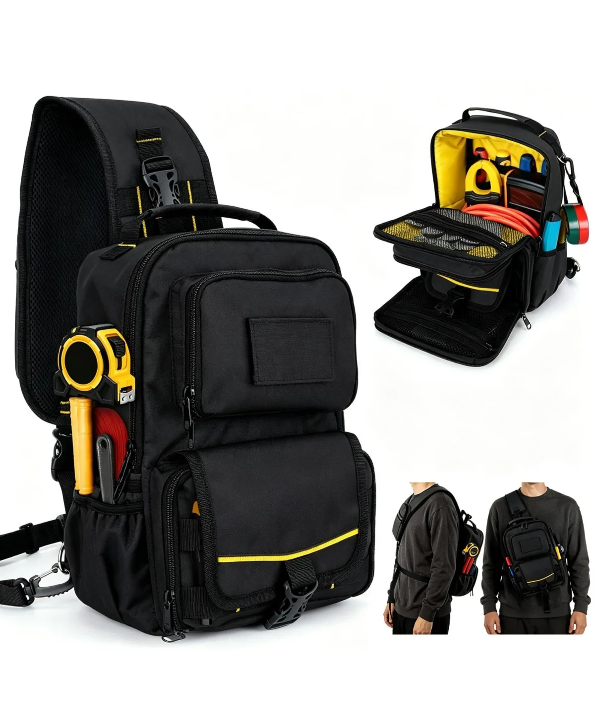 Electrician Tool Bag Hands-Free Chest for Ladder Work by Xdovet