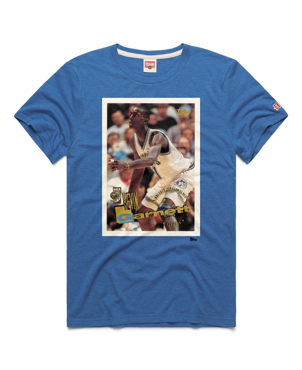 Kevin Garnett Minnesota Timberwolves Topps Trading Card Player Tri-Blend T-Shirt by Homage