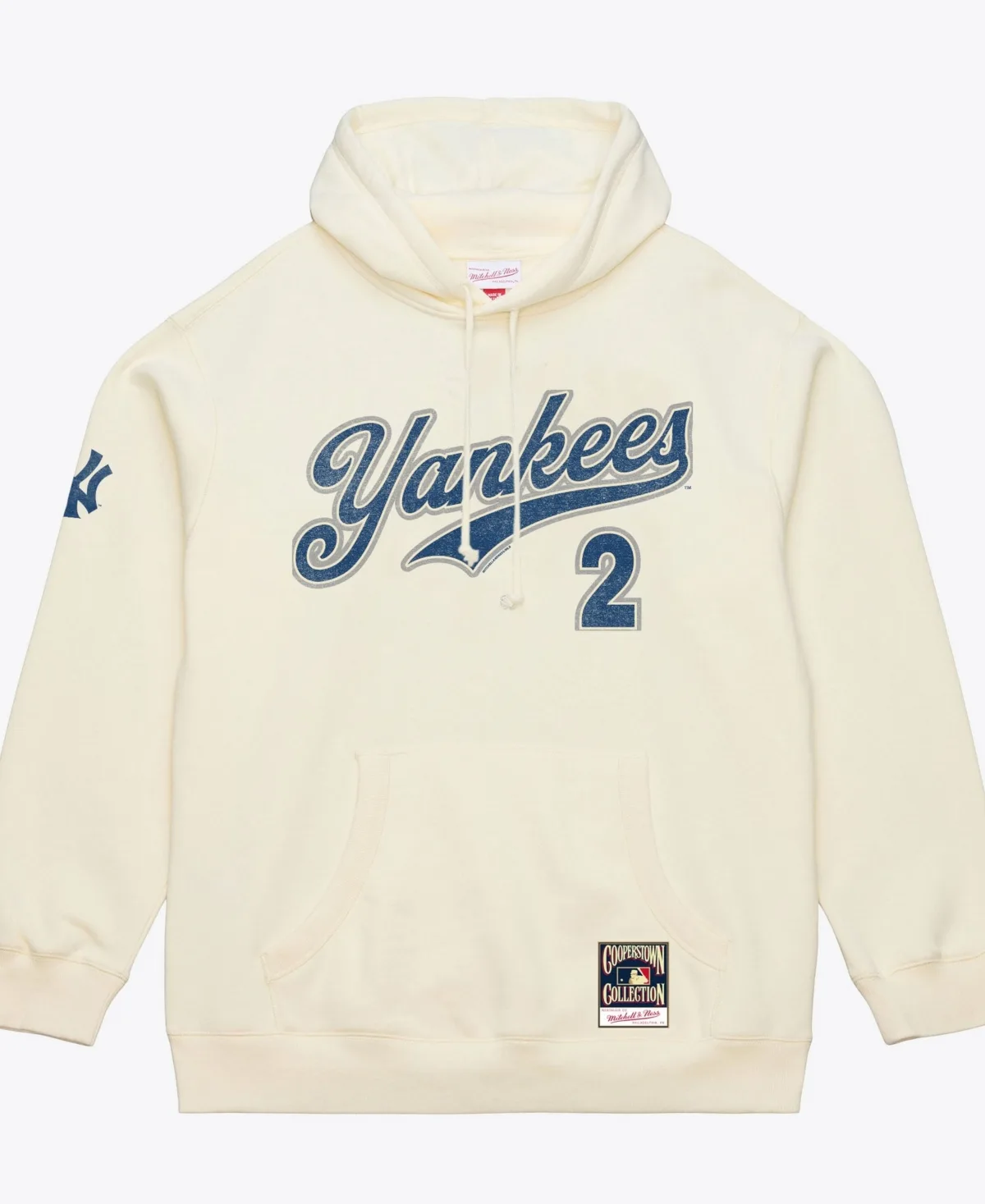 Derek Jeter New York Yankees Throwback Name & Number Hoodie by Mitchell & Ness