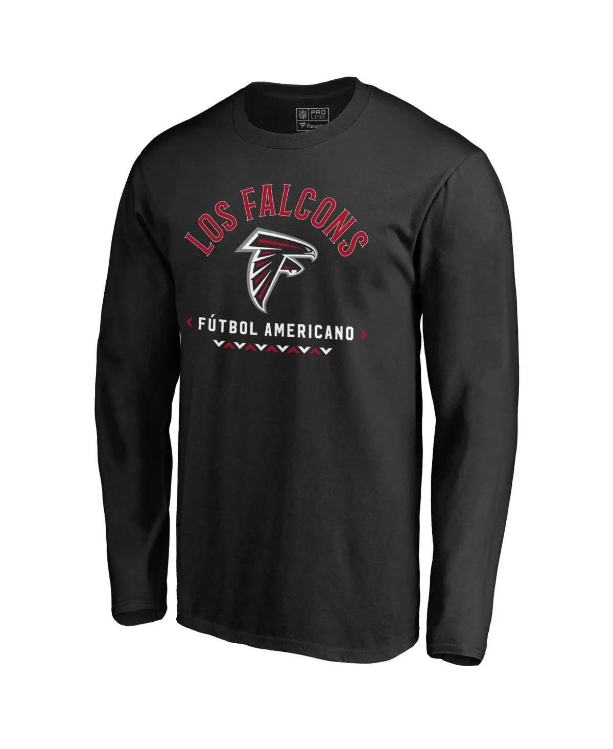 Atlanta Falcons Futbol Americano Long-Sleeve Crewneck T-Shirt by Fanatics