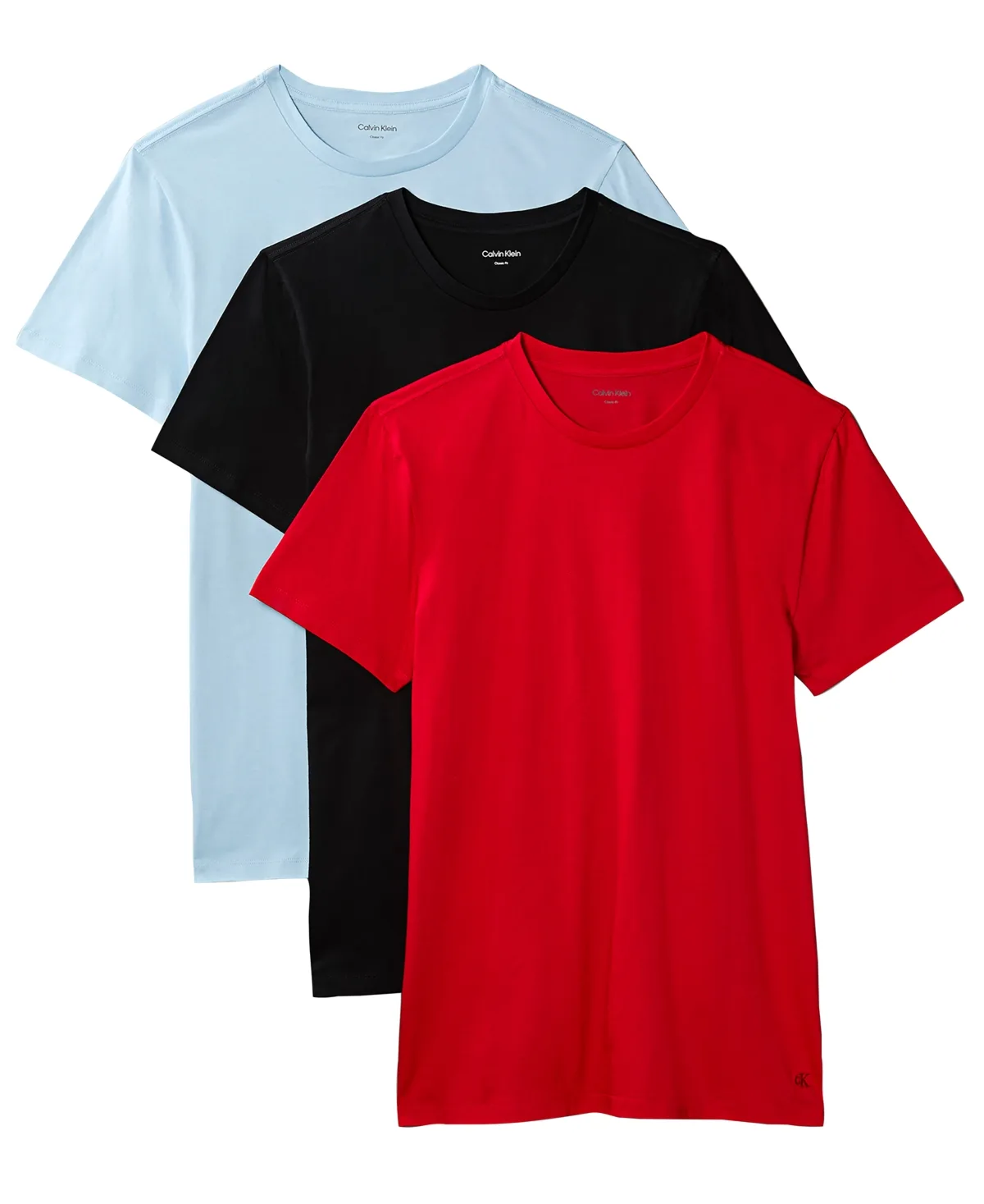 3-Pack Cotton Classics Crewneck T-Shirts by Calvin Klein