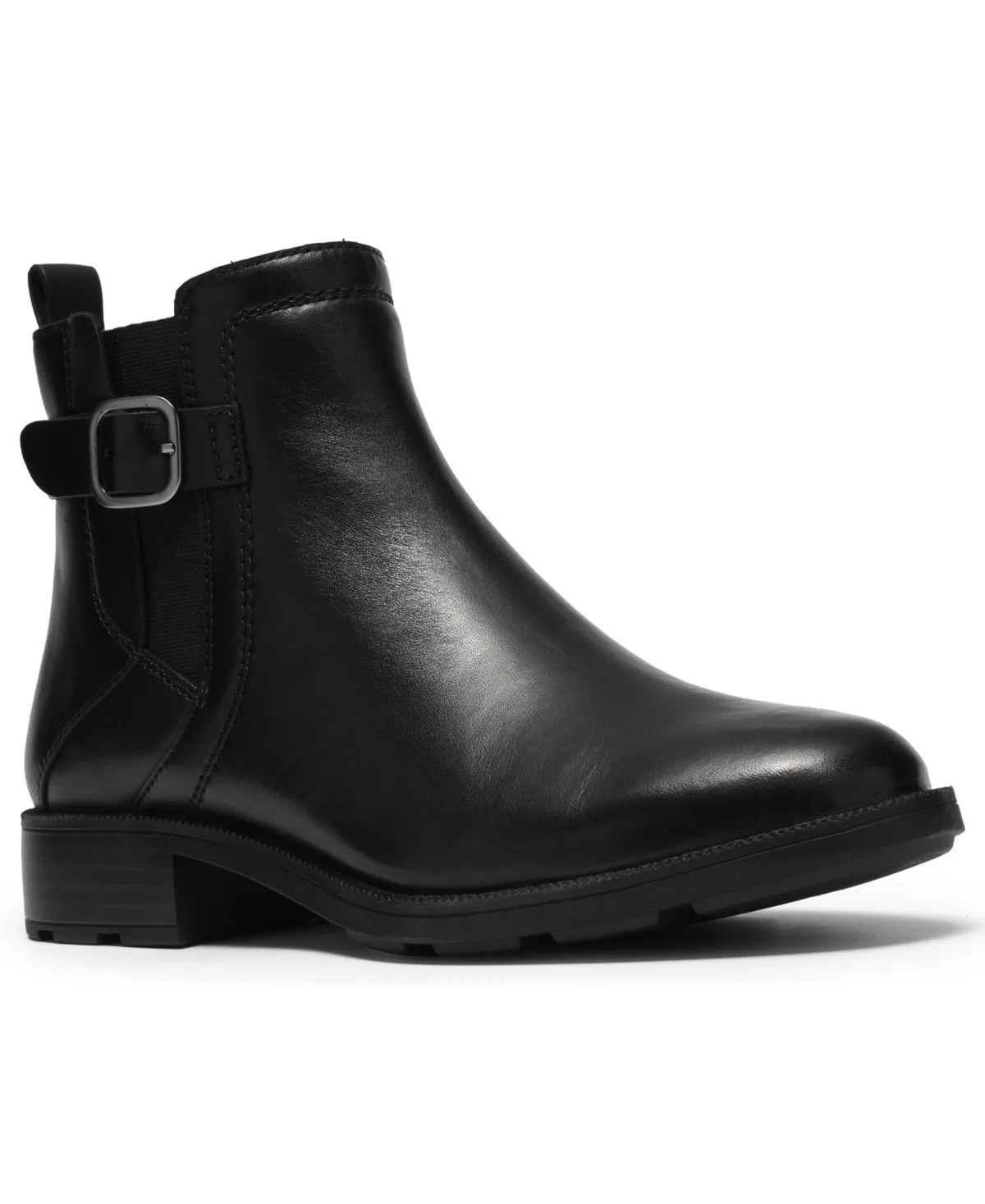 Adalynn West Buckle Round Toe Booties by Clarks