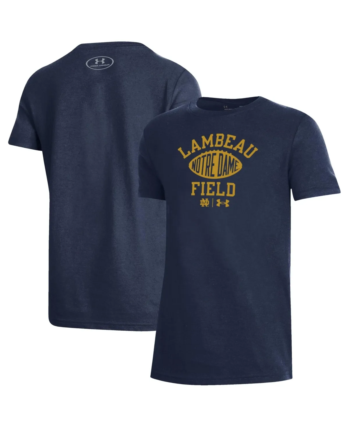 Notre Dame Fighting Irish 2026 Shamrock Series Lambeau Football Performance T-Shirt by Under Armour