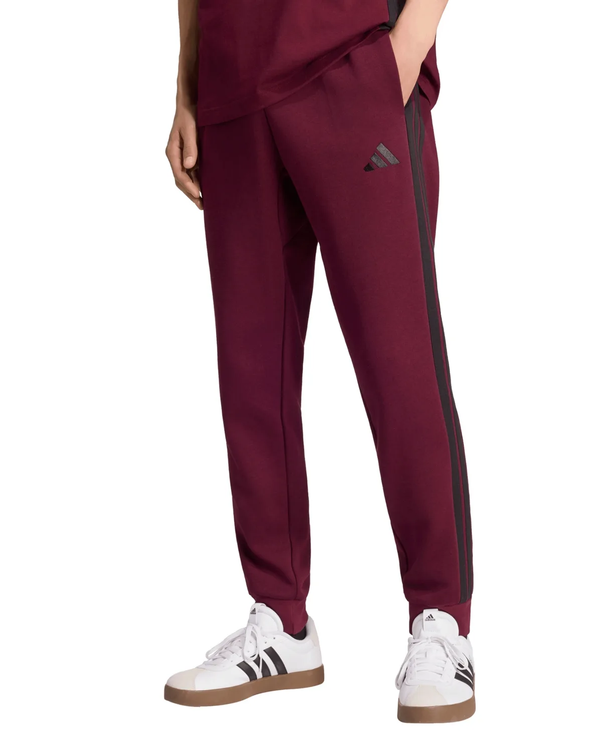 Essentials Regular-Fit 3-Stripes Fleece Joggers by adidas