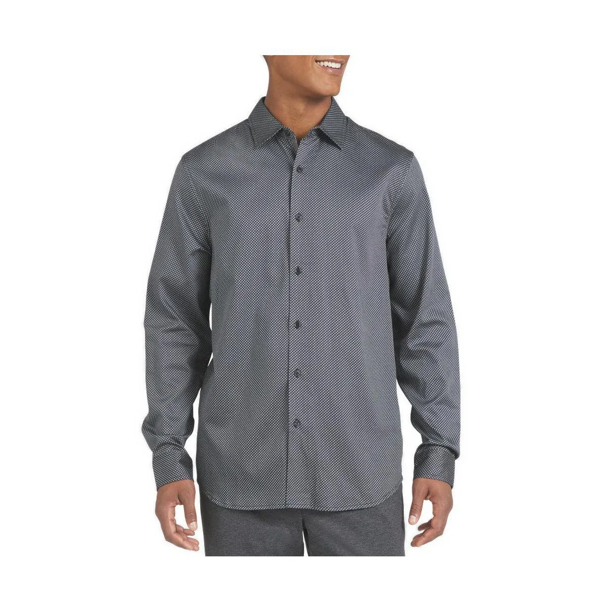 Rider Stretch Regular-Fit Allover-Print Long-Sleeve Shirt by DKNY
