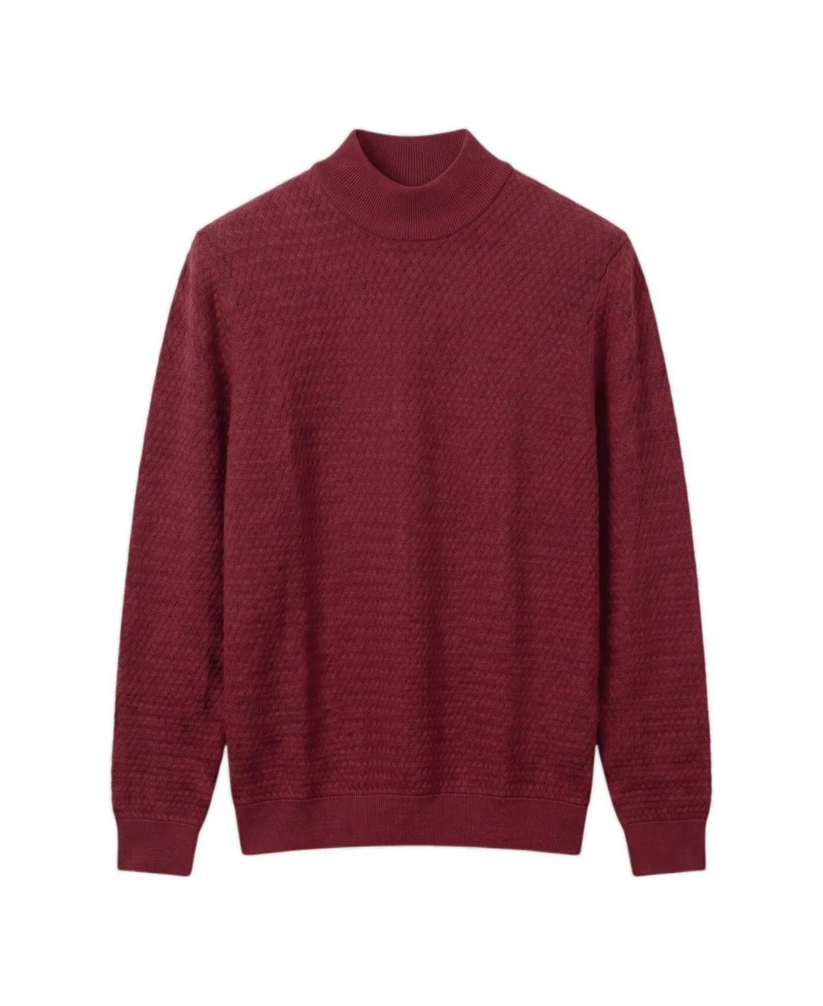 Cable-Knit Merino Wool Turtleneck Sweater by Garnet