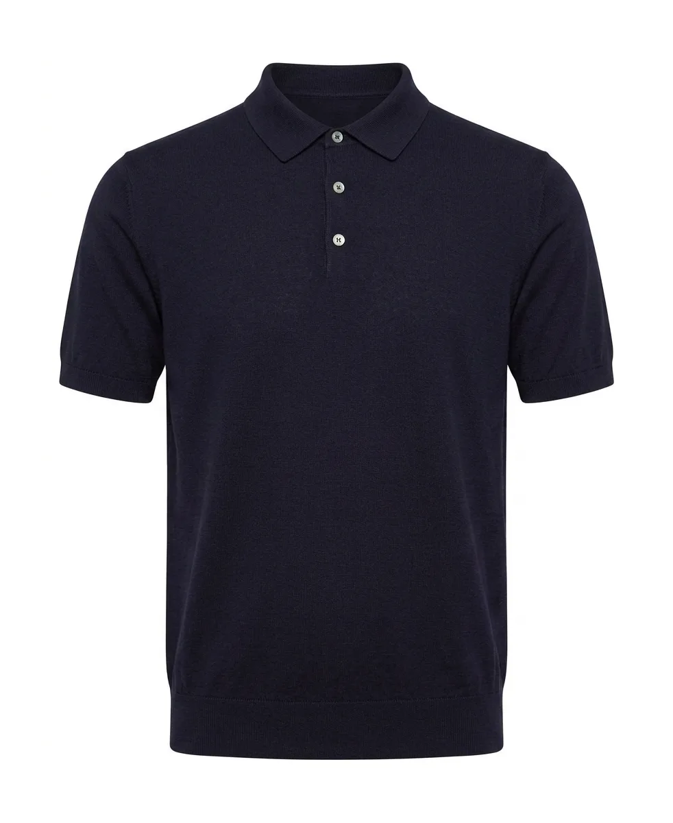 Classic-Fit Modal Knit Polo Shirt