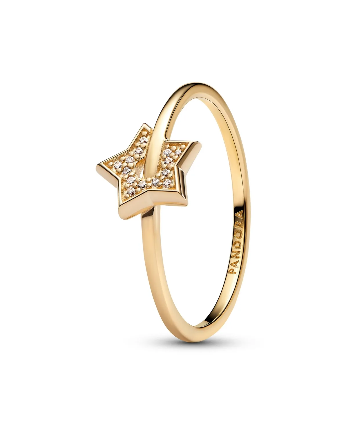 Lab-Grown Diamond Pave Star Ring (0.03 ct. t.w.) in 14k Gold by Pandora