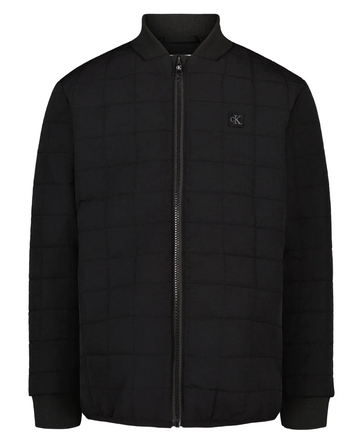 Quilted Full-Zip Bomber Jacket by Calvin Klein