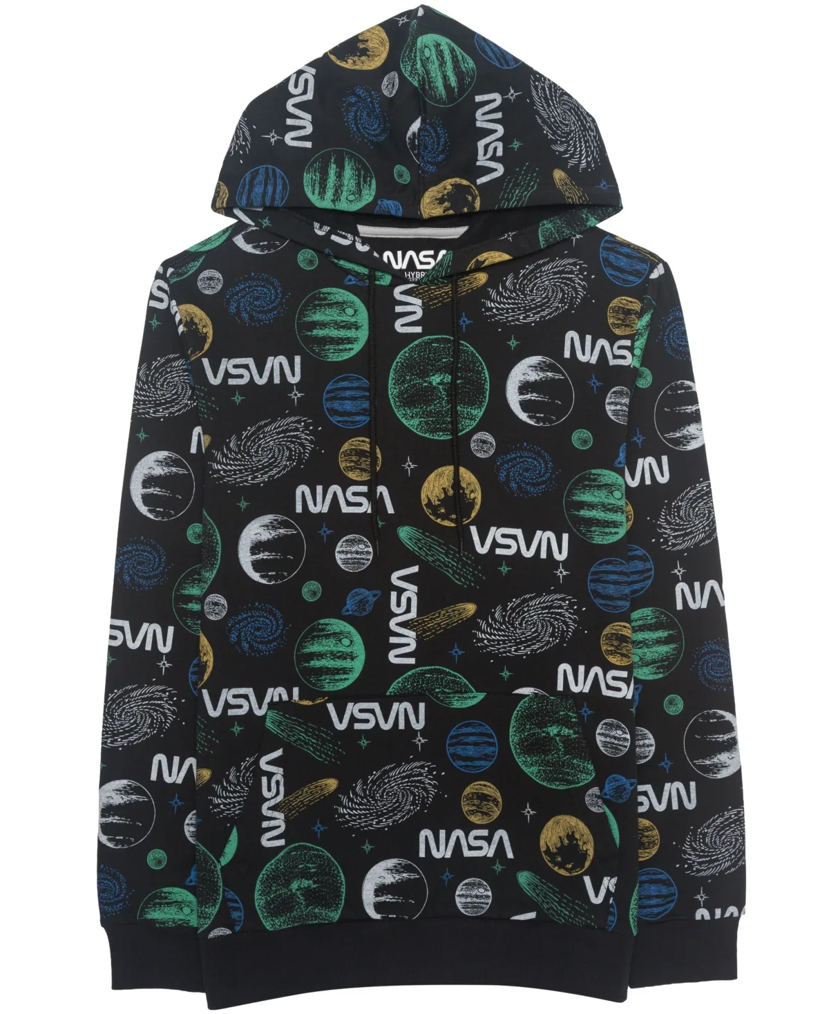 Nasa Allover-Print Classic-Fit Hoodie by Hybrid Apparel