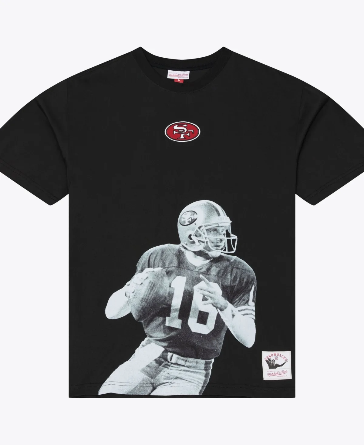 Mitchell & Ness Joe Montana San Francisco 49ers Retired Solo Player T-Shirt