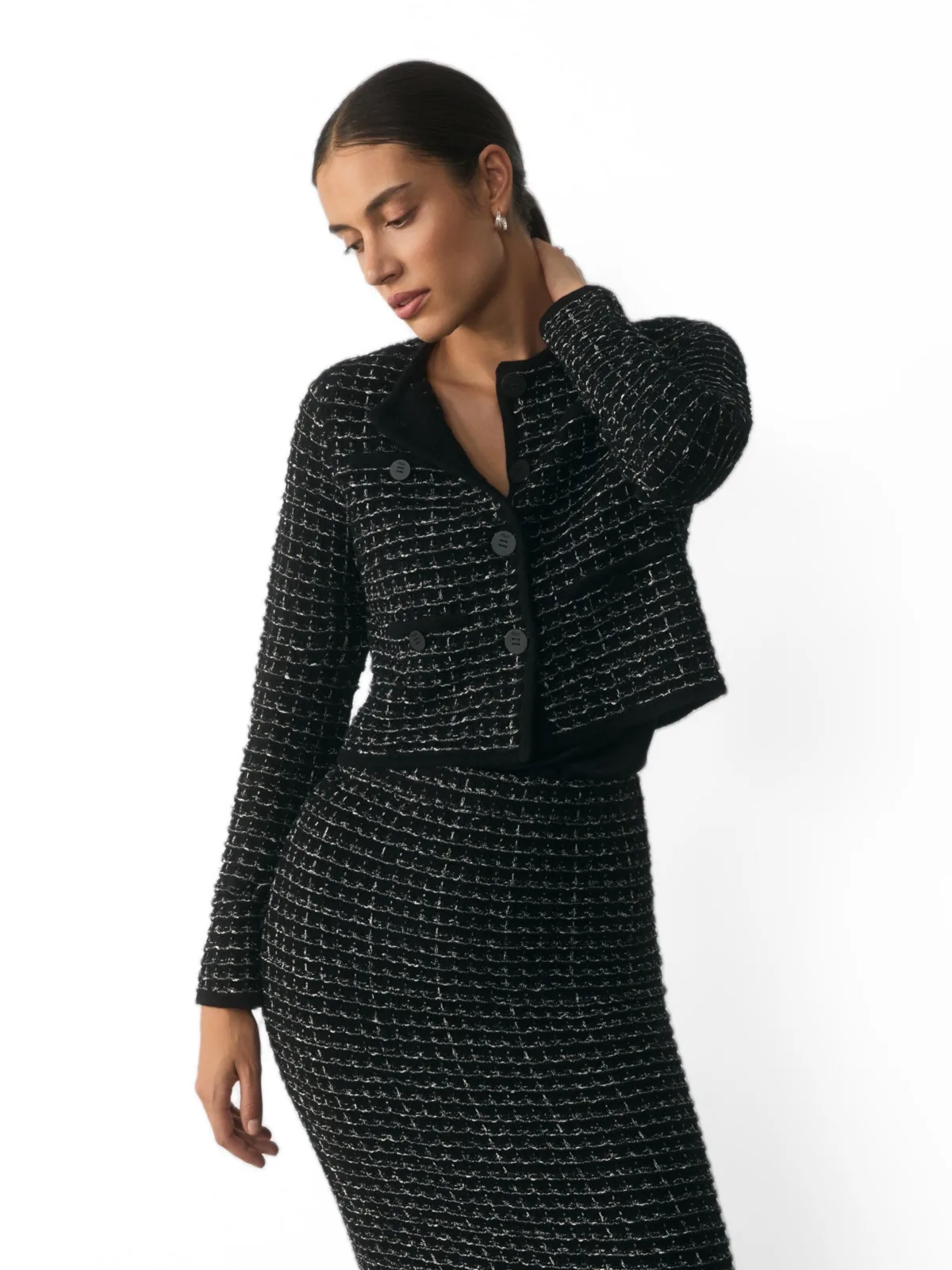 Hampton Tweed Knit Jacket by The Fold