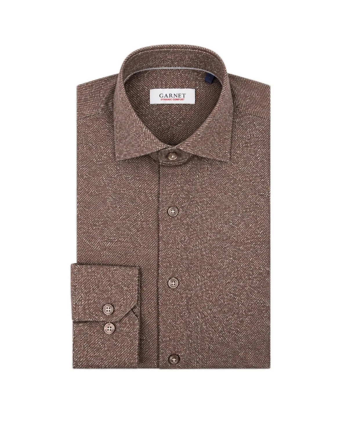 Regular-Fit Cotton Solid Dress Shirt