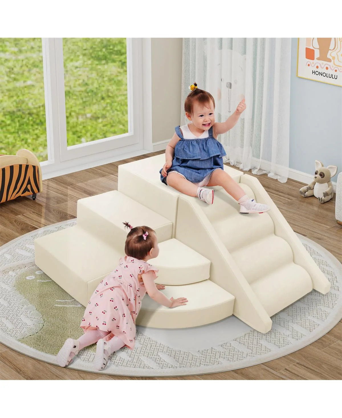 Soft Foam Climb and Crawl Corner Climber Play Set 9-Piece Activity Toy, Ages 12 Months-3 Years by Yobtop