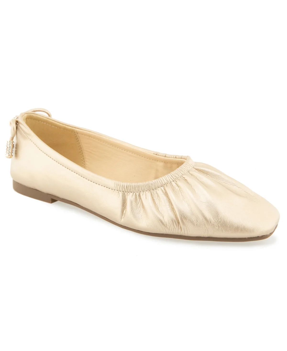 Max Ruched Ballet Slip-On Flats by Kenneth Cole