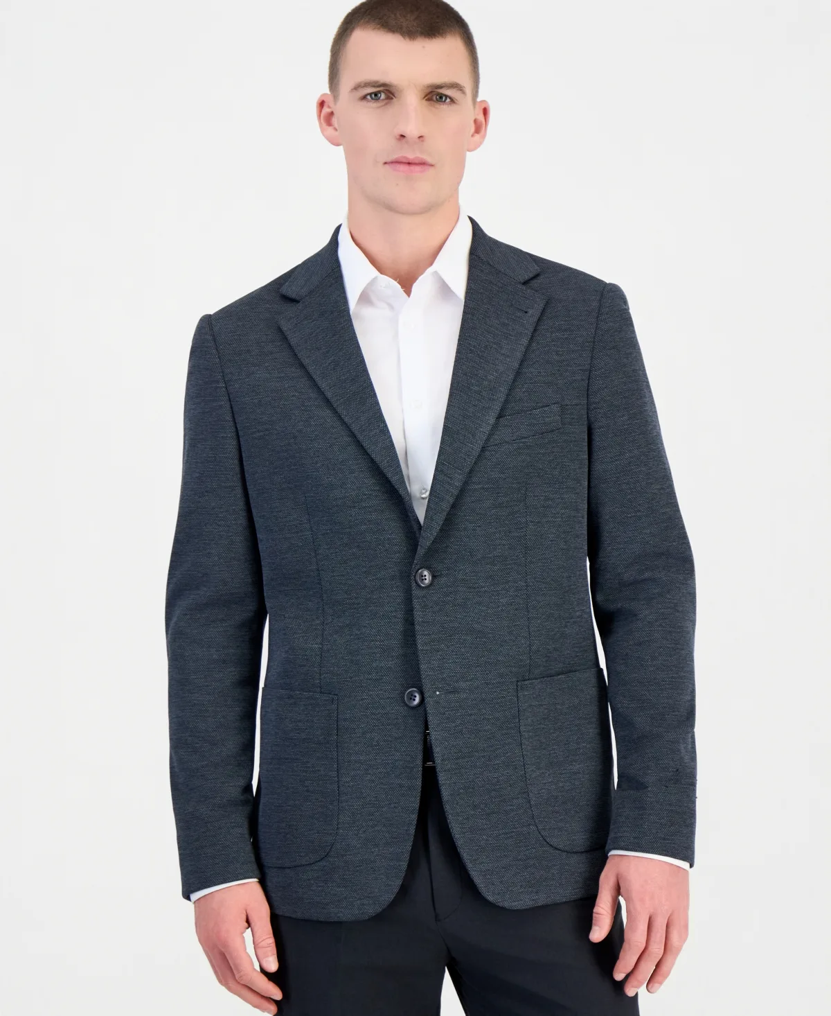 Slim-Fit Waffle Stretch Sport Coat by Tom Baine