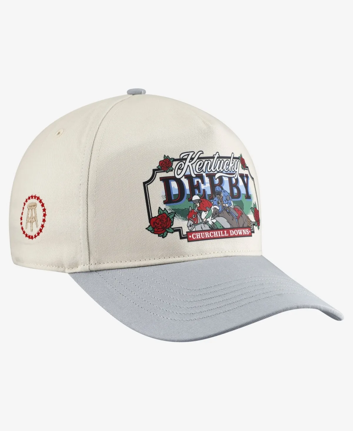 Retro Kentucky Derby Run for the Roses Snapback Hat by Barstool Golf