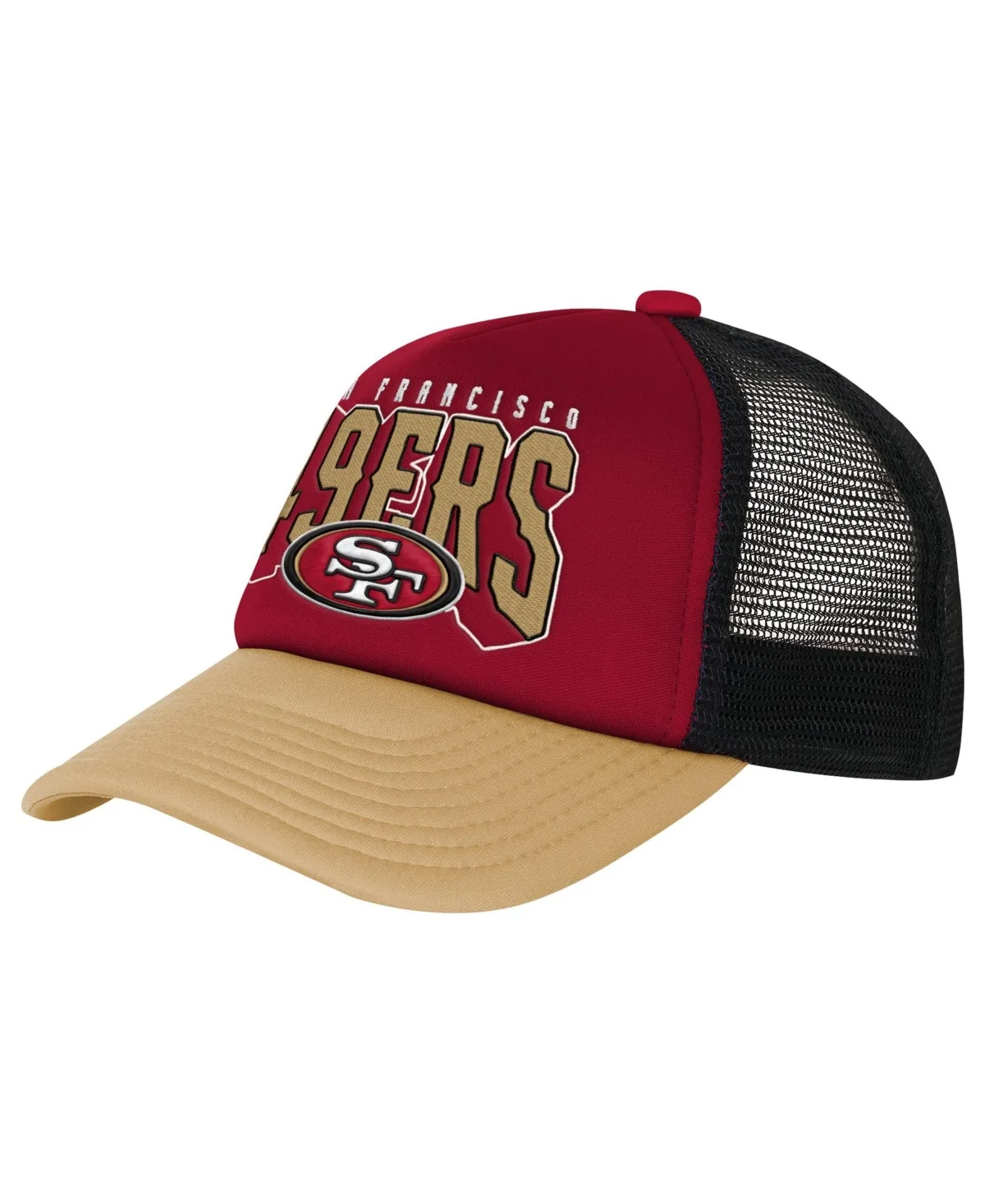 San Francisco 49ers Handoff Mesh Adjustable Trucker Hat by Outerstuff