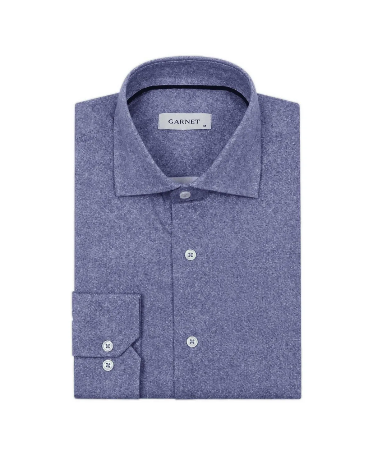 Regular-Fit Textured Print Long-Sleeve Shirt