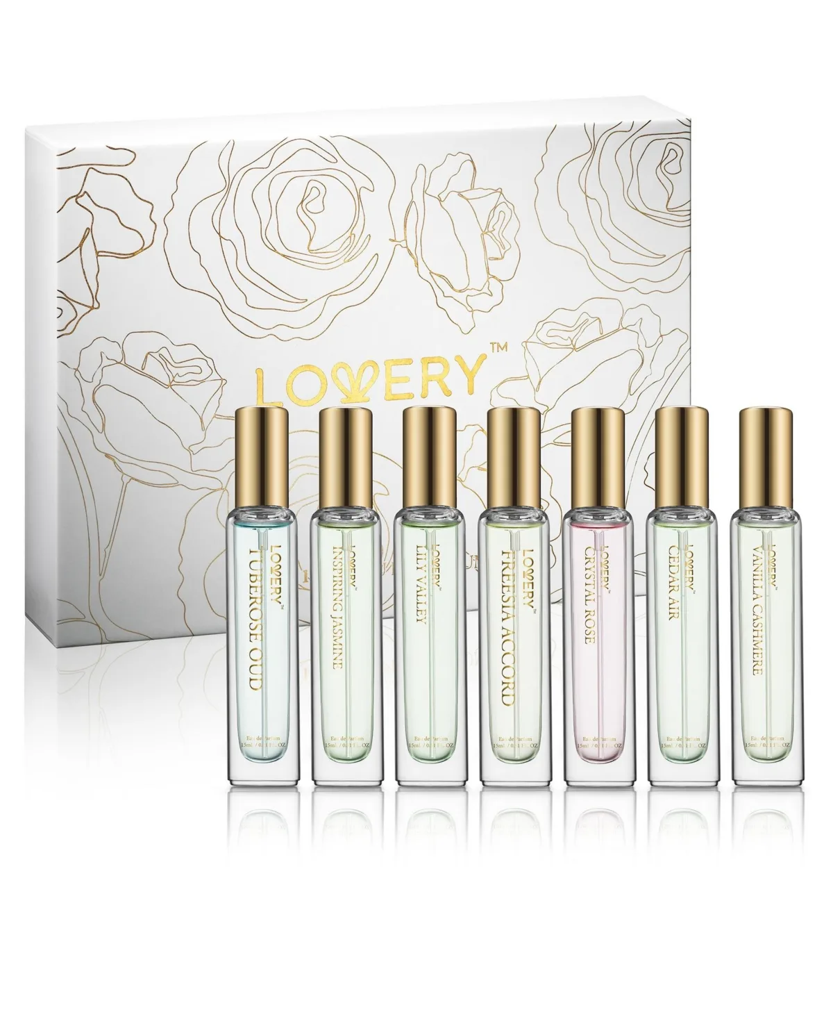 14-Piece Eau De Parfum Gift Set with Perfume Pouches by Lovery