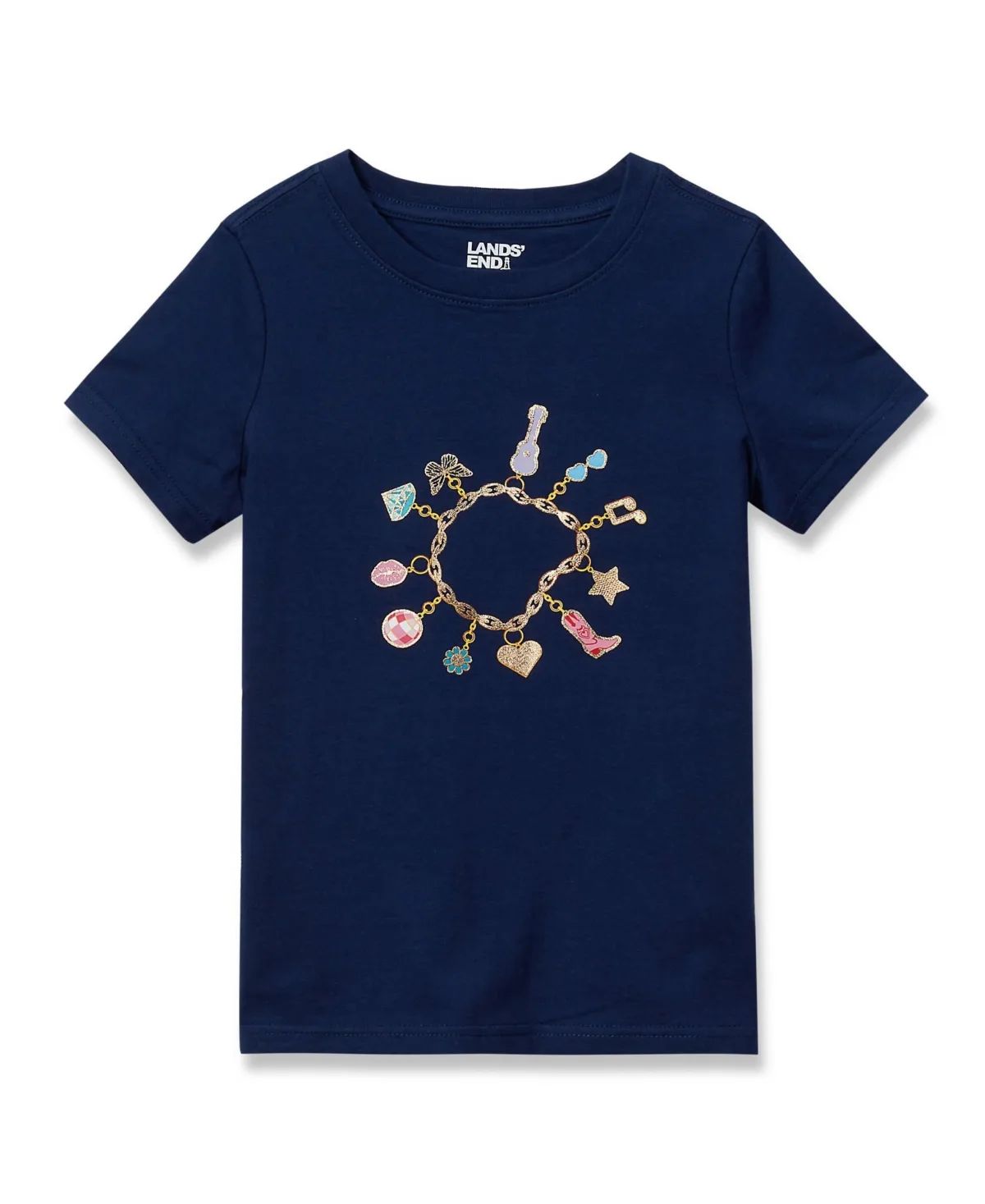Short Sleeve Graphic Tee by Lands' End