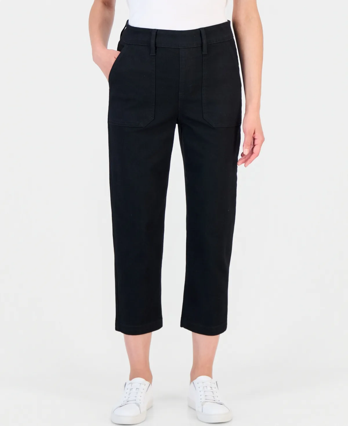 High-Rise Straight-Leg Utility Jeans by Style & Co