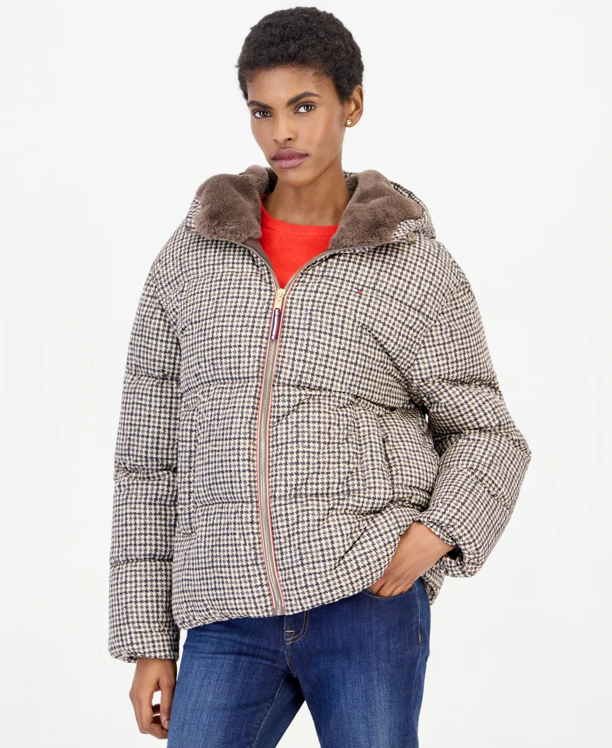 Hooded Puffer Coat by Tommy Hilfiger