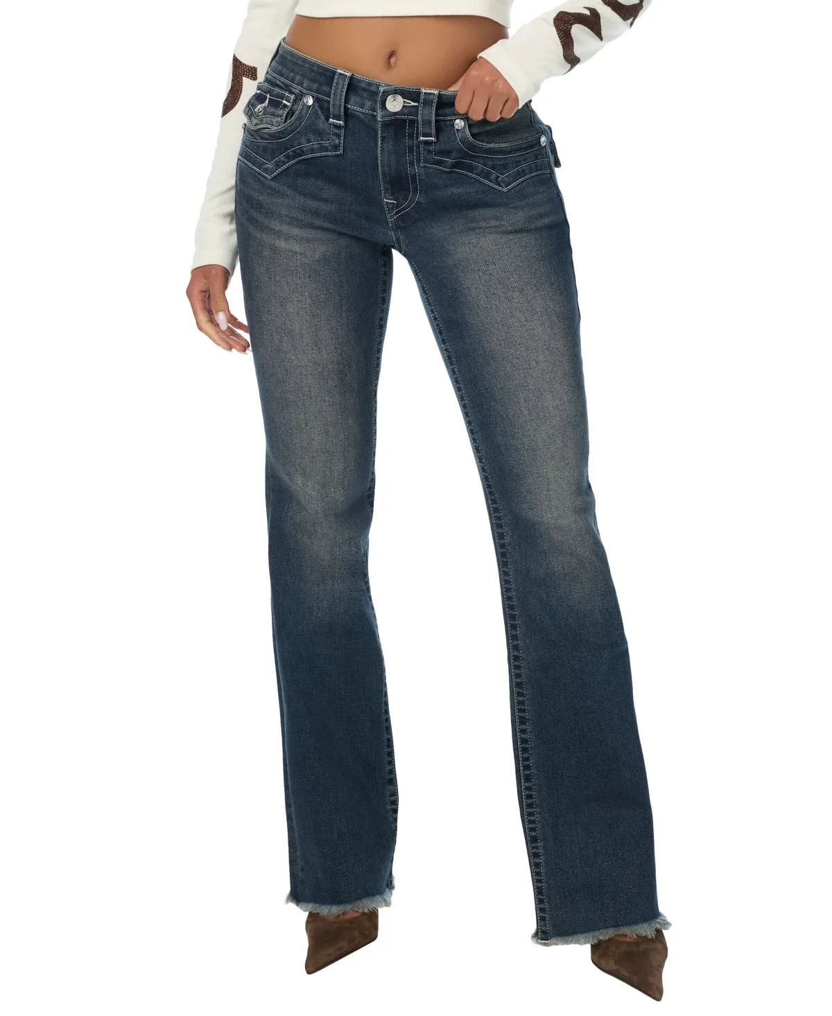 Becca Mid-Rise Bootcut Jeans by True Religion