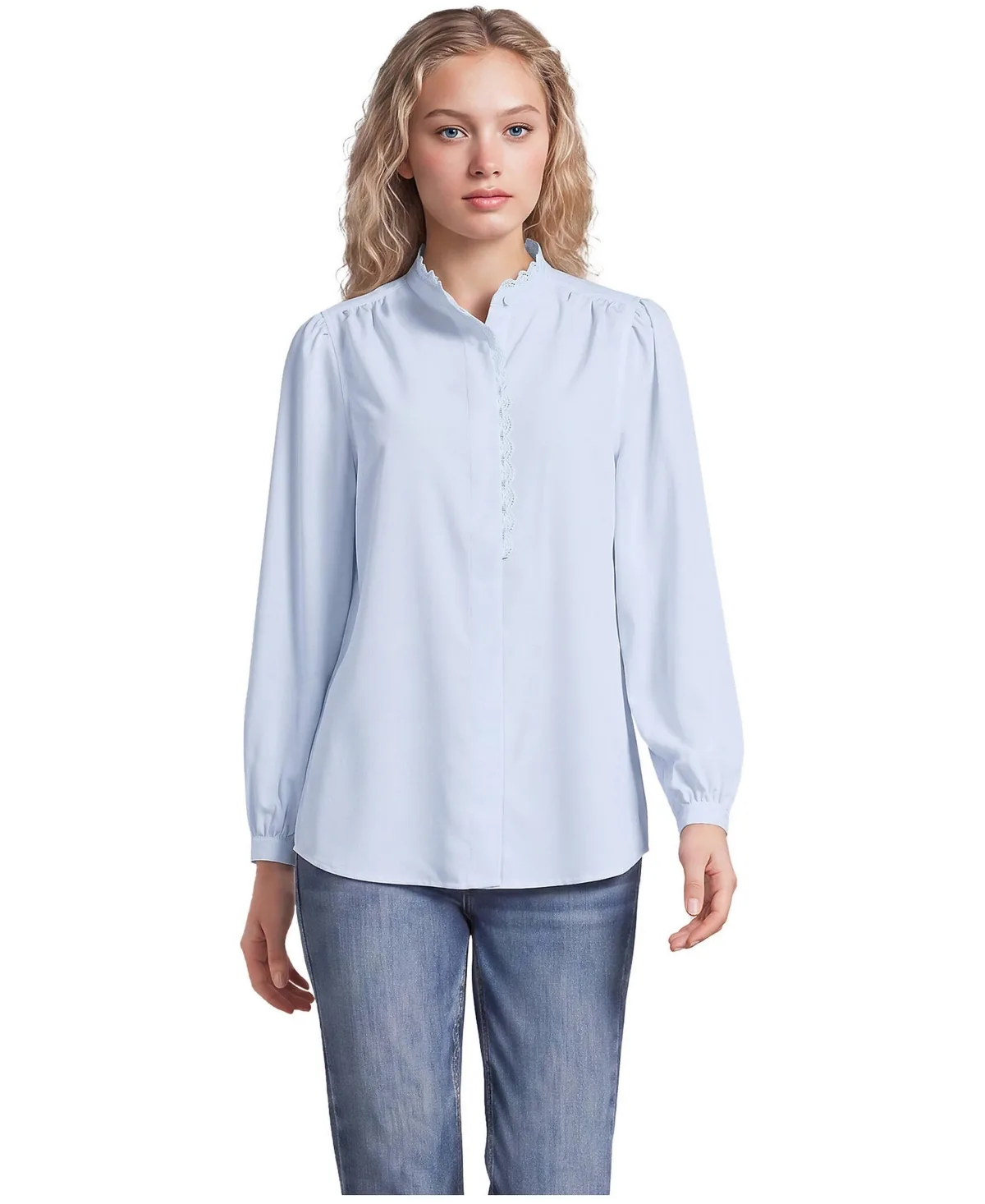 Ruffle Front Shirt
