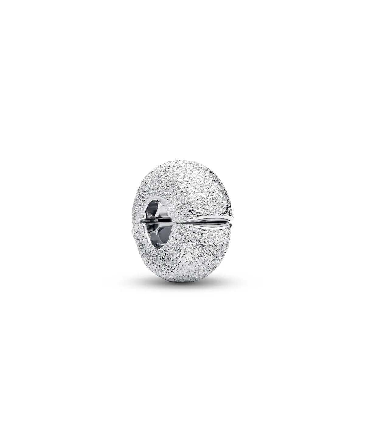 Sterling Silver Textured Mini Clip Charm by Pandora