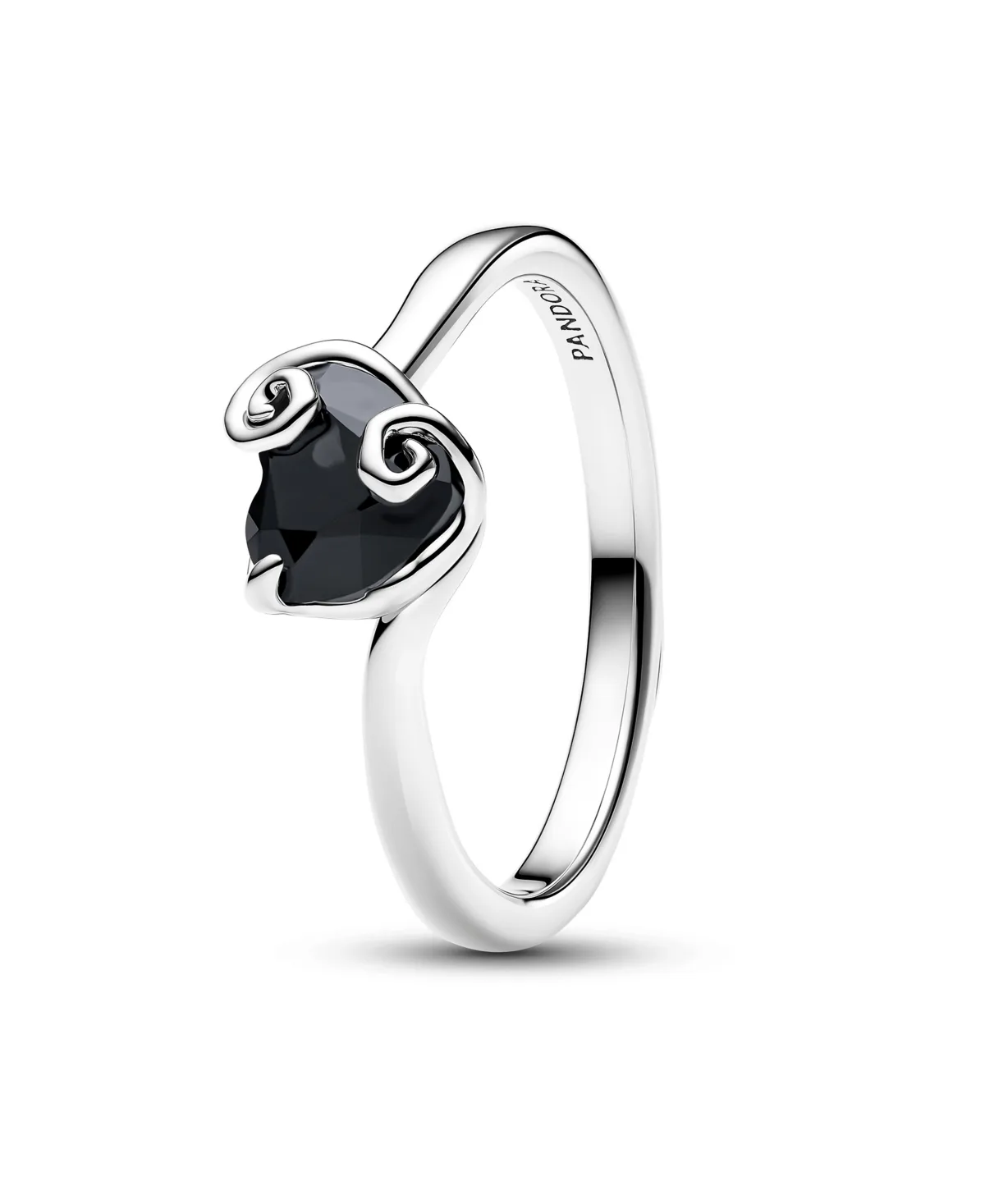 Man-Made Crystal Jack Skellington Heart Ring by Pandora